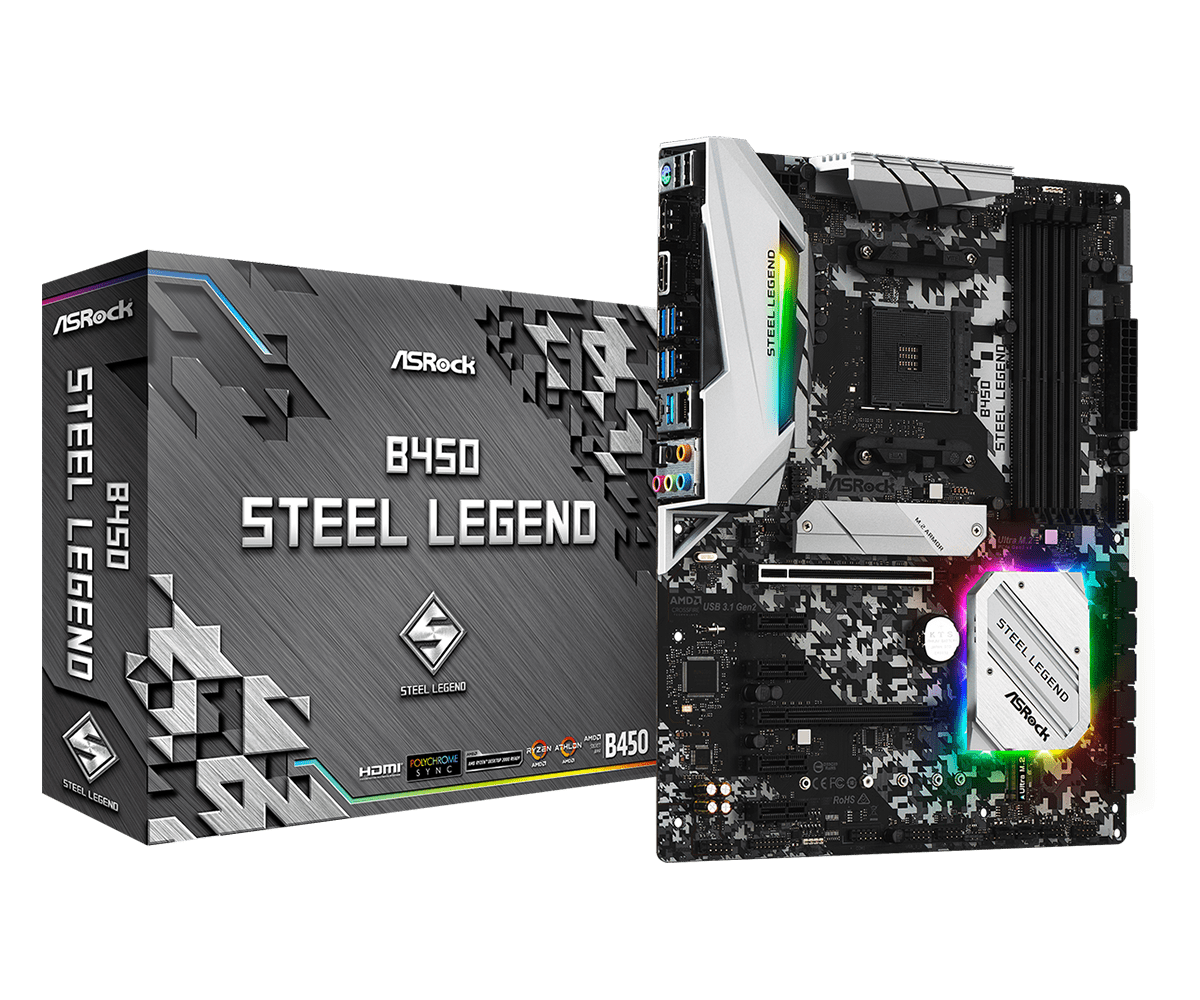 Asrock b450 steel legend обзор